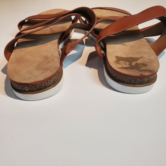 Nine West sandals, size 9, Cognac - Picture 3 of 7